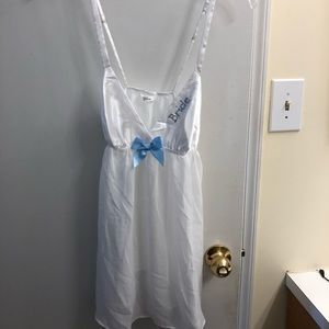 White Bride Nighty With Matching Panty